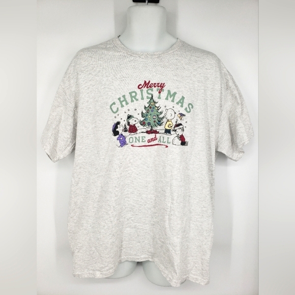 Collections Etc T Shirt Adult XL Merry Christmas One All Short Sleeve - Picture 1 of 6